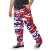 Red/White/Blue Camo Twill BDU Pants