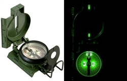 Lensatic Tritium Compass