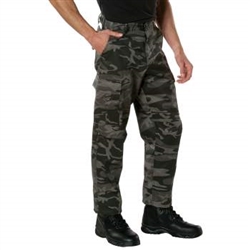 Black Camo Twill BDU Pants