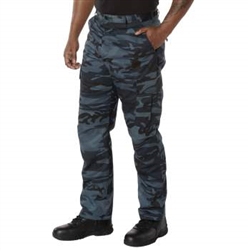 Midnight Blue Camo Twill BDU Pants