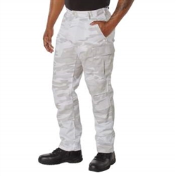 White Camo Twill BDU Pants