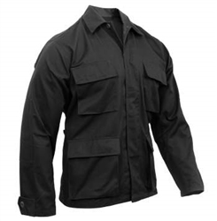 Black Twill BDU Top