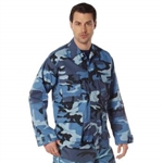 Sky Blue Camo Twill BDU Top